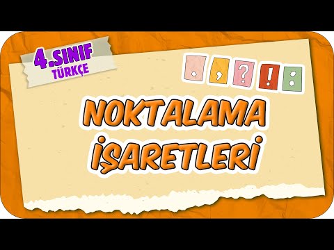 Noktalama İşaretleri 📙 4.Sınıf Türkçe #2025