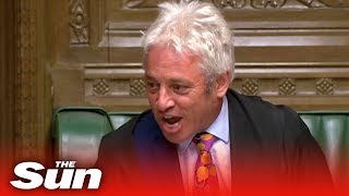 Bercow loses it after announcing his resignation