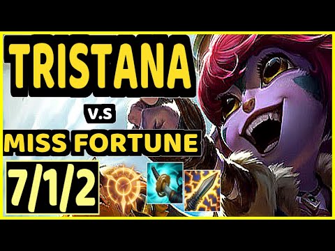 XAKY (TRISTANA) vs MISS FORTUNE - 7/1/2 KDA BOTTOM ADC GAMEPLAY - EUW Ranked GRANDMASTER