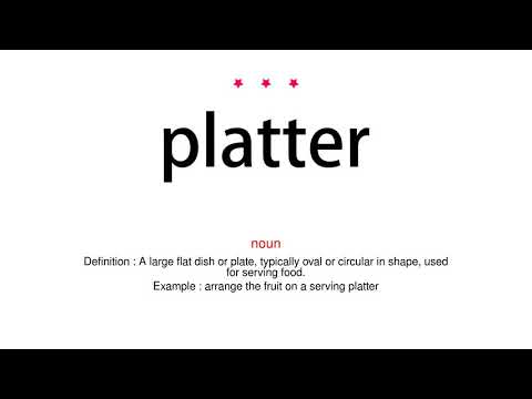 How to pronounce platter - Vocab Today