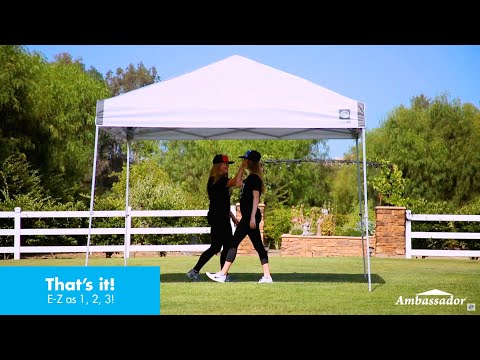 E-Z UP® Ambassador™ canopy tent - How to Set Up
