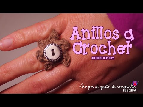 Anillo Flor hilo de Yute