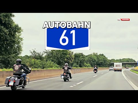 4K | Sunday Drive on Autobahn A61 | Smooth Traffic & Scenic Highway Journey in Germany