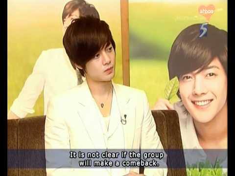 101204 Kim Hyun Joong in Singapore on News 5 Tonight