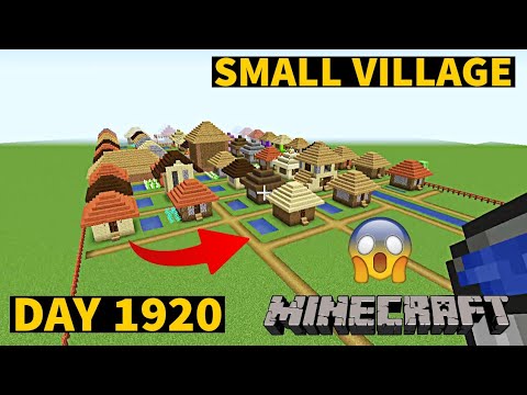 Ultimate Minecraft Update: Small Village Built in 1920 Days