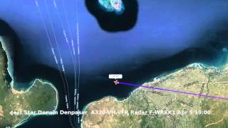 preview picture of video 'JetStar over Kupang West Timor from Darwin to Denpasar'