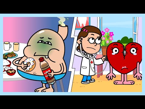 Doktor Herzlich - Süß und Salzig - Herz Reparieren - Cartoon - Niedlich - Freunde- Gute Gewohnheiten