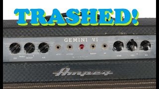 Video thumbnail for AMP WRECK! Vintage Ampeg Gemini VI - Can it Be Fixed? by The Guitologist
