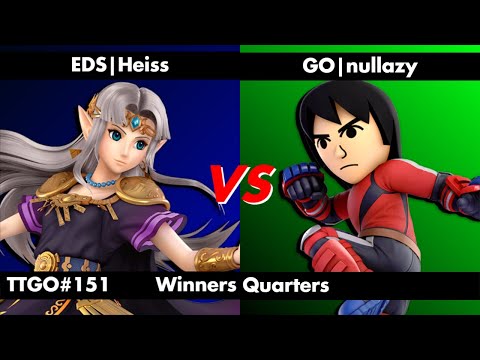 TTGO #151 Winners Quarters - Heiss (Zelda) vs nullazy (Mii Brawler) SSBU Smash Ultimate