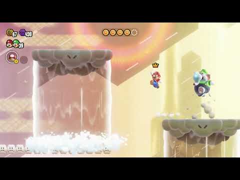 Super Mario Wonder - An Empty Park Shining Falls World 3