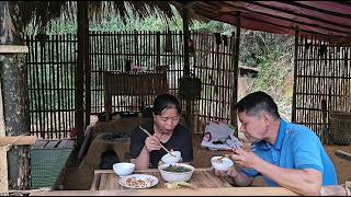 Download lagu 1 Working day at a house in the forest and a delicious meal | Ly Ha-D mp3