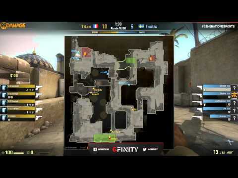 fnatic vs. Titan | Halbfinale, Gfinity G3 Lan | de_dust2 Map 3