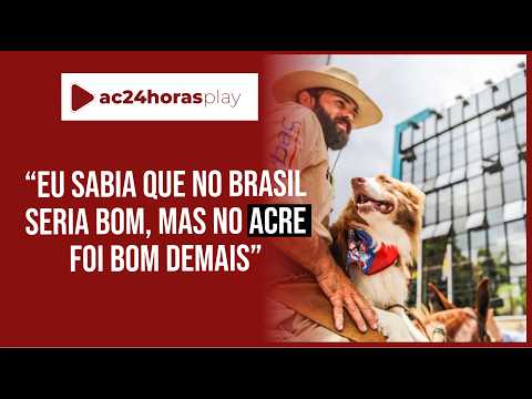 Berranteiro das Américas (Americas' cattle driver) is moved by the reception in Acre and praises ...