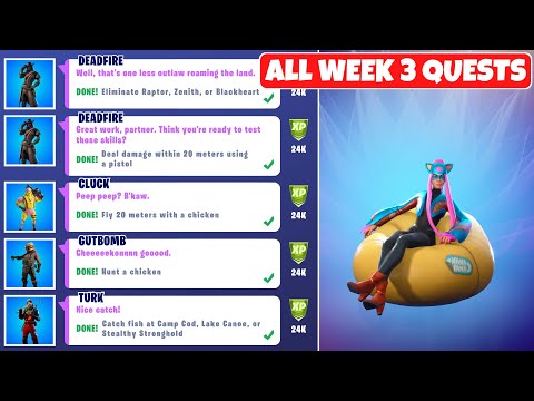 All Week 3 Challenges Guide! - Fortnite Chapter 2 Season 6