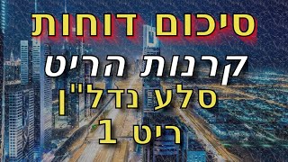 סיכום דוחות קרנות הריט סלע נדל"ן וריט1 לשנת 2020