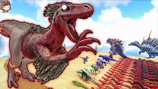 Omega Raptor VS Mod Dinosaurs | ARK Mod Battle Ep.449