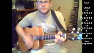 How to play "Beds Are Burning" by Midnight Oil on acoustic guitar