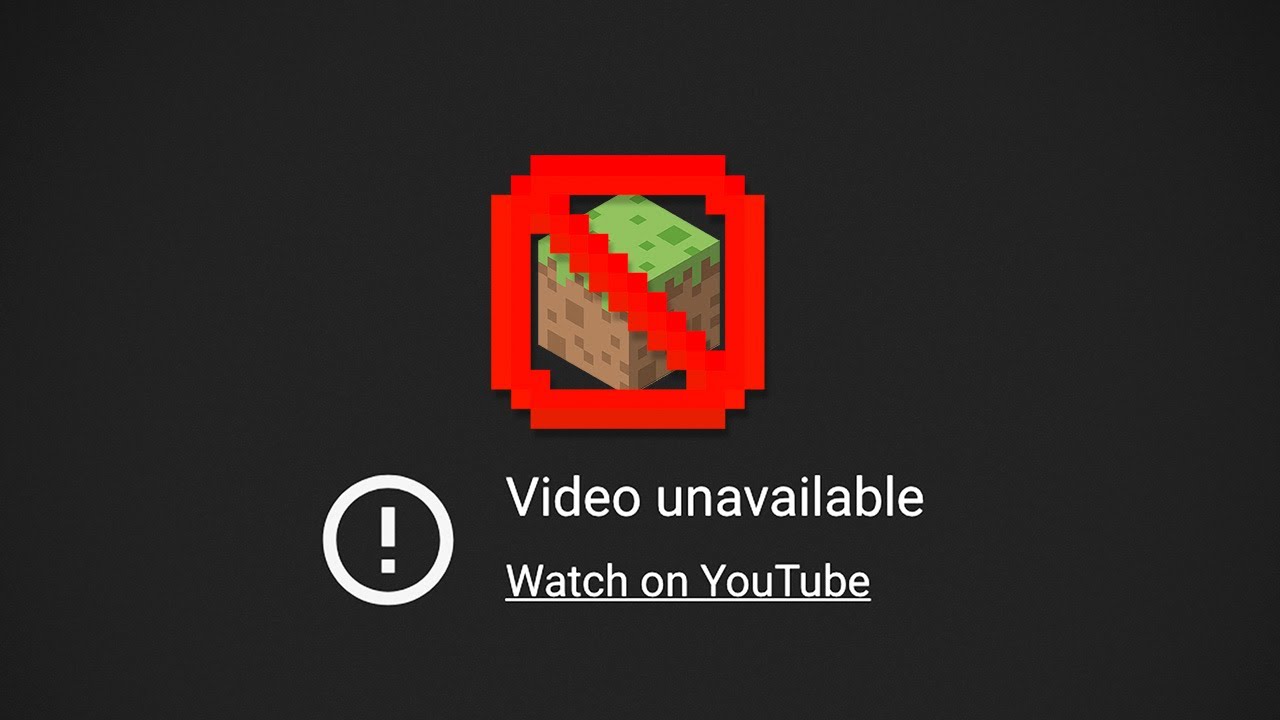 This is an Illegal Minecraft Video