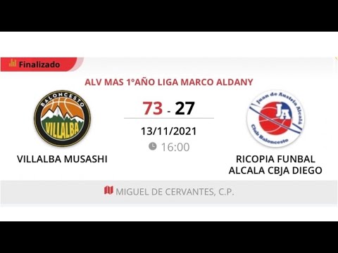 Alevin masc 11 VILLALBA MUSASHI - RICOPIA FUNBAL ALCALA