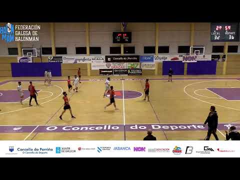 Cadete masculino. Liga Oro. Jr.11 Bm. Porriño-Pizzería Baratto Luceros