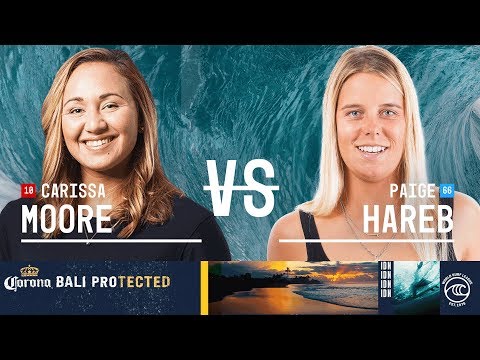 Carissa Moore vs. Paige Hareb - Round of 16, Heat 1 - Corona Bali Protected W 2019