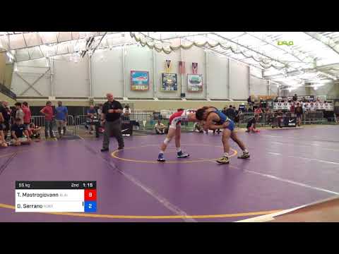 2018 UWW Cadet And U23 Nationals/UWW Cadet Freestyle 55 Consi-Semis - Trevor Mastrogiovanni (Blai)