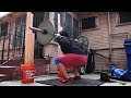 Leg Day never changes... DIY Squat Rack Home Gym Workout