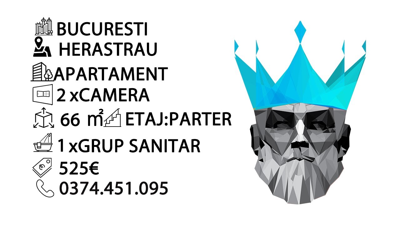 Tur video Herastrau | Arcul de Triumf | 2 Camere | Utilat complet | Renovat