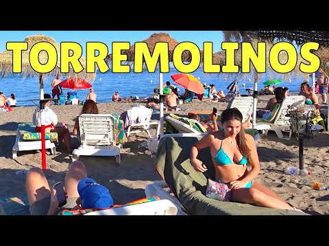 [4K] 🇪🇦 Walking in Torremolinos City Center, Promenade | Hot Summer Spain