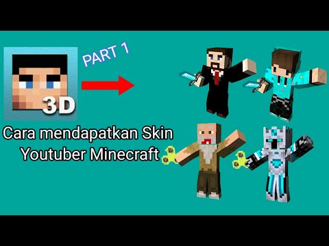 VinoTisha - How to get Minecraft Youtuber Skin via the 3D Skin Editor Application part 1
