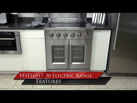 FORNO: Galiano 30" Freestanding French Door Electric Range (FFSEL6917-30)