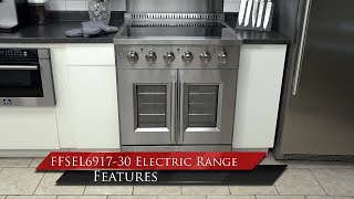 Forno Galiano 30-Inch Freestanding French Door Electric Range, True Convection, Energy Efficient Stainless FFSEL691730 Picture