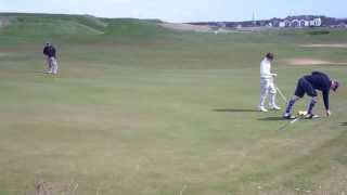 preview picture of video 'April Daffodils By Golf Course Earlsferry East Neuk Of Fife Scotland'