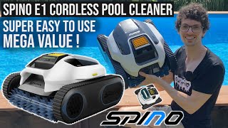 SPINO E1 Cordless Robot Pool Cleaner Review & Test - Pure Pool, Pure Joy! (Super Intuitive)