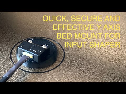 Super simple accelerometer bed mount for Klipper