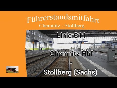 Führerstandsmitfahrt Linie C11 von Chemnitz Hbf nach Stollberg