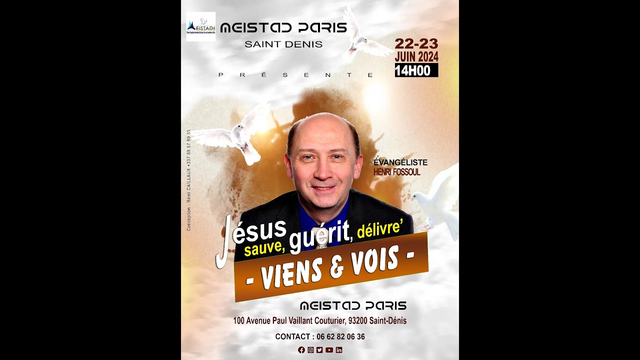 Jésus sauve, guérit, délivre - Evangéliste Henri FOSSOUL