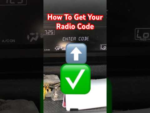 Get Your Radio Code #Honda #radiocode #cars #shorts