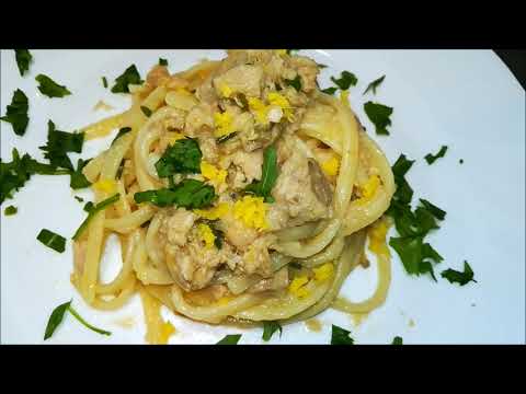 LINGUINE CON TONNO E LIMONE.BUONISSIME!