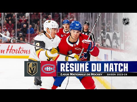 Golden Knights vs Canadiens | Faits saillants