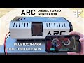 ARC Diesel Micro Generator - Bluetooth App 100% Throttle Run