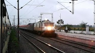 preview picture of video 'Special Offlink with Special Rajdhani overtake Freight & MEMU'