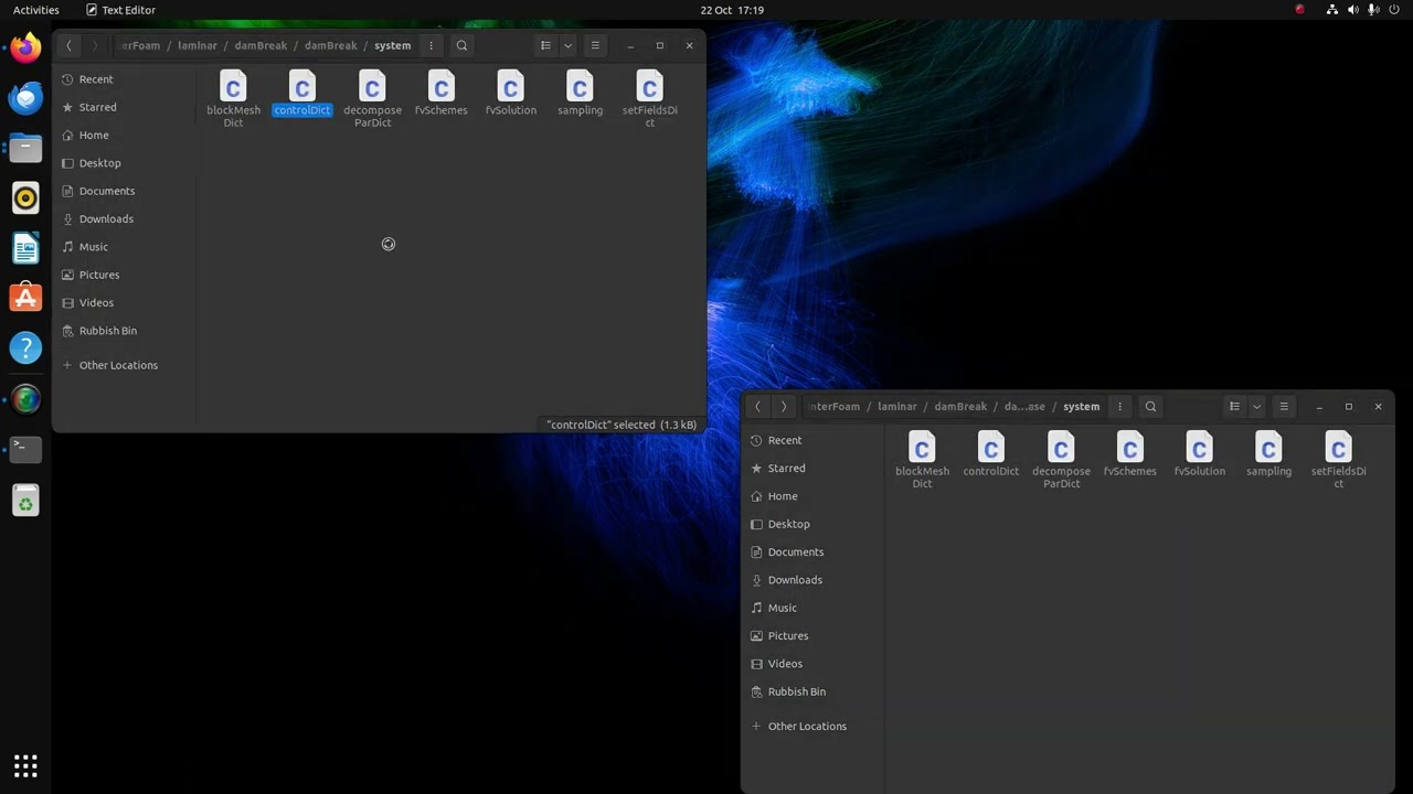 OpenFOAM | DamBreak | Multiphase flow tutorial setup