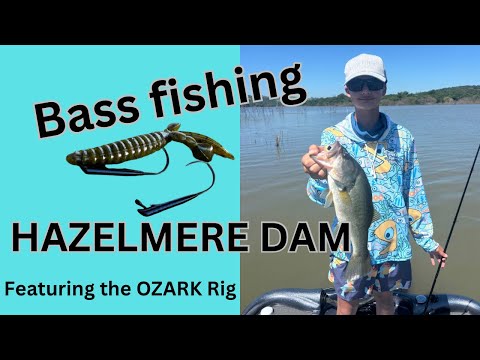 Bass fishing HAZELMERE dam featuring the Ozark rig