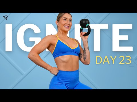 Day 23: Upper Body Workout (Arms, Abs & Chest) | Ignite Kettlebell Series