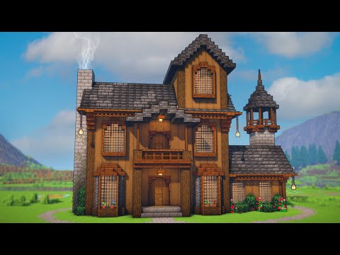 EPIC Dark Oak House Tutorial in Minecraft