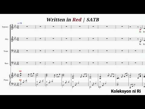 Written in Red | SATB | Piano