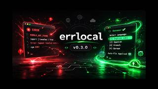 AI CLI that FIXES your code in the terminal! (errlocal v0.3.0 Demo)