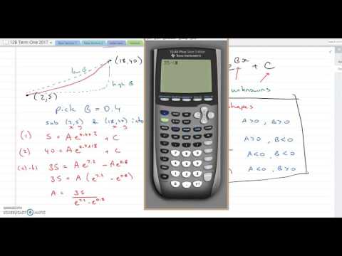 Finding an exponential equation given two points