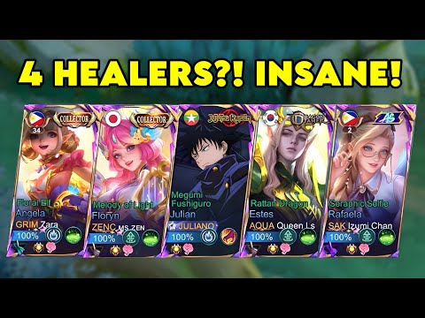 JULIANO + 4 HEALERS = IMMORTAL GAMEPLAY 😱 | Mobile Legends